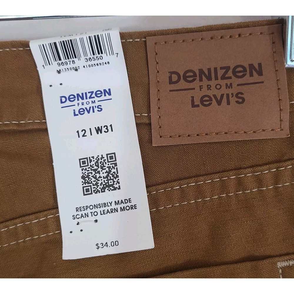 NWT DENIZEN from Levi's Women's Mid Rise Loose Fit Full Straight Jeans   12/W31 - Picture 5 of 5